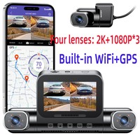AZDOME Enregistreur de Conduite Transfrontalier à Quatre Objectifs Grand Angle 150° avec Surveillance de Stationnement, Puce Haute Performance et Wi-Fi/GPS Intégrés