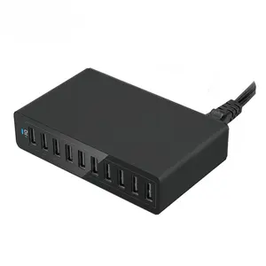 2024 trend ürün 65W 10 port 18W QC3.0 çoklu cihazlar için şarj istasyonu, 20W PD USB hızlı çoklu güç adaptörü