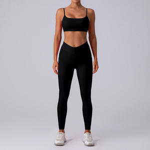 Conjuntos Deportivos Personalizados de Tallas Grandes: Sujetador de Yoga Sexy sin Espalda y Leggings sin Costuras con Efecto Scrunch Butt y Levantamiento de Cadera para Gimnasio - Product Image 6