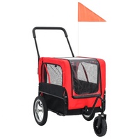 Offre Spéciale Pet vélo remorque chariot utilitaire vélo moto Cargo Jogging poussette avec roues pivotantes à 360 degrés