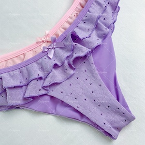 Traje de Baño de Dos Piezas para Niñas, Diseño Moderno con Volantes, Bikini de Tiras, Ropa de Playa para Mujer, Fabricación Personalizada - Product Image 2