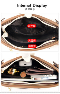 Bolsos de Moda de Cuero PU, Bolso Tote de Gran Capacidad, Bolso de Hombro Cruzado para Mujer, Combinable con Todo - Product Image 6