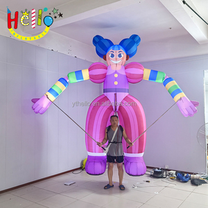 Mascota de dibujos animados en movimiento inflable encantadora personalizada de fábrica disfraz de payaso inflable publicitario - Product Image 1