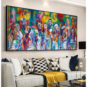 <span class=keywords><strong>Poster</strong></span> e stampe di arte della parete di arte dei Graffiti di strada arte della tela per la decorazione moderna del soggiorno - Product Image 1