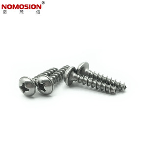 Tornillo de Cabeza Redonda de Acero Inoxidable NOMOSION, PWM3.5*16, Clase 8.8, Pasivado, para Fijación de Madera y Metal - Product Image 1