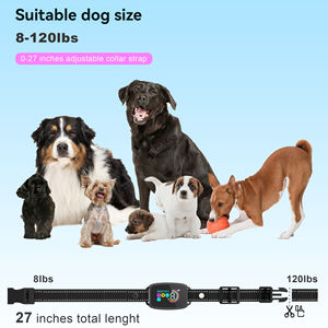 Innovation Design OEM & ODM Farbbild schirm IP67 Level Wasserdichtes tragbares Hunde-Anti-Barking-Halsband mit verstellbarem Gurt - Product Image 5