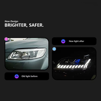Feux de voiture pour Audi Q7 2006-2015 SQ7, ensemble de phares LED automatiques, mise à niveau, design style RS Q8, lentille bifocale, accessoires extérieurs