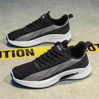 Nouvelles chaussures de course pour hommes en maille respirante à lacets, légères, tendance printemps-automne-hiver