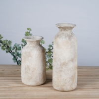 Vase de table rond en terre cuite nordique, design contemporain, écologique, émaillé, pour la décoration de la Saint-Valentin
