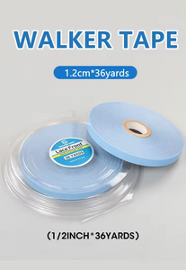 Rollo de cinta adhesiva azul de 36 yardas (1.9/2.54 cm) para pelucas con encaje frontal y extensiones de cabello con cinta adhesiva - Product Image 4