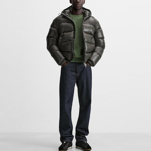 YIMAI Herrenjacken Wasserdichte Steppjacke Maßgeschneiderte Qualität Großhandel Modische Kapuzen-Steppjacke Winter Freizeitmantel für Männer - Product Image 3
