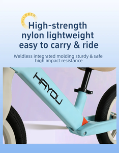 Nouveauté 2026 : Vélo d'équilibre pour tout-petits de 12 pouces en nylon avec selle recouverte de cuir pour enfants, certifié CE - Product Image 4