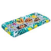 Refroidisseur de boisson de piscine gonflable durable de haute qualité, plateau de nourriture de piscine flottant