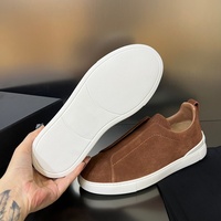 Chaussures de loisirs pour hommes de luxe de haute qualité, chaussures de marche en cuir véritable, chaussures décontractées, chaussures de sport tendance