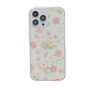<span class=keywords><strong>Coque</strong></span> de téléphone en silicone, double couche, étui arrière avec fleurs et feuilles vertes pour oneplus 9 pro, pour <span class=keywords><strong>moto</strong></span> e4 plus - Product Image 3