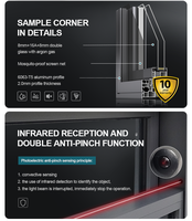 Ventana Corredera Exterior de Aluminio con Persianas Automáticas Tipo Guillotina, Diseño Vertical Motorizado con Control Remoto