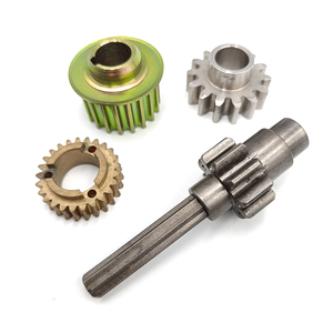 Ensemble d'engrenages hélicoïdaux coniques droits usinés CNC de précision avec pignon pour pièces de transmission industrielle - Product Image 1