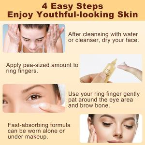 Crème Contour des Yeux au Rétinol Personnalisée OEM, Soin Anti-Âge pour Cernes et Ridules, Collagène Amélioré - Product Image 4