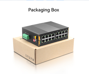 GIANTECH GT-G00016T IP40 POE Switch de Red Industrial de 16 Puertos y 1000Mbps de Alta Eficiencia para Riel DIN con Fuente de Alimentación DC48V - Product Image 2