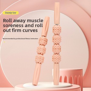 Rodillo de masaje manual con púas tipo diente de lobo para yoga, recuperación de pantorrillas y tejido profundo, alivio del dolor post-entrenamiento para corredores - Product Image 1