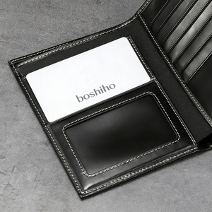 Boshiho Custom Passport Cover Genuine Leather RFID Travel Slim Business Credit <b>Card</b> <b>Protector</b> Wholesale Passport Holder - Product Image 3