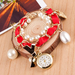 Orologio da Polso con Catena di Perle Ultima Moda Coreana 2022 per Ragazze e Donne - Product Image 3