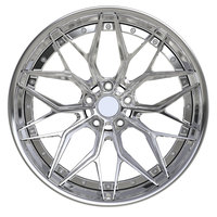 Jante Automobile de Luxe Forgée Sur Mesure 2 Pièces Monobloc à Concavité Profonde 5x114.3 5x120 5x130 5x112 15 18 19 20 22 Pouces