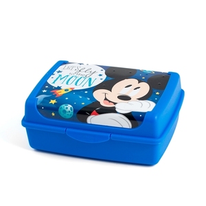 Mickey Cosmo Polypropylene Lunch Box 500ml Cute BPA Free Plastic Lid Space Design Kids Meal <b>Container</b> - Product Image 1