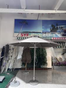 Sombrilla de <span class=keywords><strong>Patio</strong></span> con Marco de Aluminio Directo de Fábrica, Parasol Grande para Exteriores con Diseño de Crochet para Jardín, Restaurante, Parque, Hotel - Product Image 4