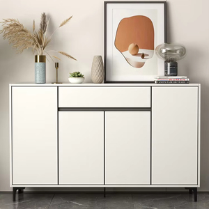 Mueble de Almacenamiento de Zapatos Blanco Minimalista 2026 para Sala de Estar, Material MDF Ecológico, Ahorro de Espacio, Mueble para Entrada - Product Image 2