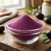 Hoogwaardig Nutrajun gevriesdroogd zwart Jamun fruitpoeder 100% zoete smaak veganistisch voedselingrediënt clean label bulk levering