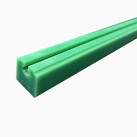 Rail de guidage en plastique polyéthylène Matériau en nylon Bande d'usure pour convoyeur Rainure de guidage de chaîne Guide de chaîne en nylon imprégné d'huile verte