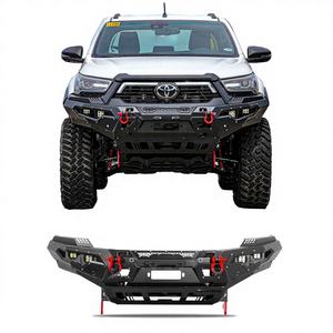 Pare-chocs Arrière et Pare-chocs Avant en Acier de Haute Qualité avec Pare-buffle ADI OFF ROAD 4x4 Tout-Terrain pour Hilux Revo Rogue Conquest 2021 2022 <span class=keywords><strong>2023</strong></span>+ - Product Image 1