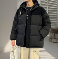 Veste d'hiver en duvet pour homme, tendance, respirante, épaisse, coupe-vent, à capuche, vente en gros d'usine