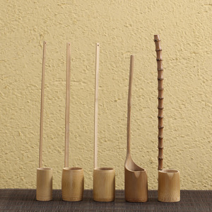 Natural handmade bamboo <b>wine</b> scoop, <b>wine</b> <b>container</b>, small household ladle, wholesale and dropshipping available. - Product Image 3