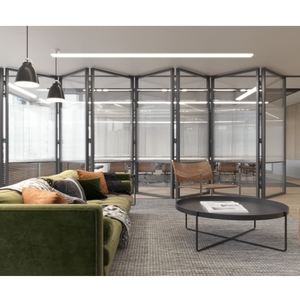 Tùy chỉnh số lượng lớn đặt hàng bên ngoài nhôm gấp cửa sổ đôi kính bifolding cho Patio hoặc tường trong không gian văn phòng - Product Image 3