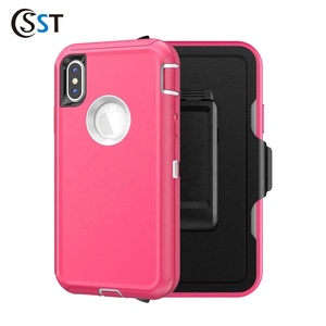 Custodia per telefono con Clip da cintura e cavalletto per <span class=keywords><strong>iPhone</strong></span> X/XS Full Body Anti-Drop protezione custodia per cellulare - Product Image 6