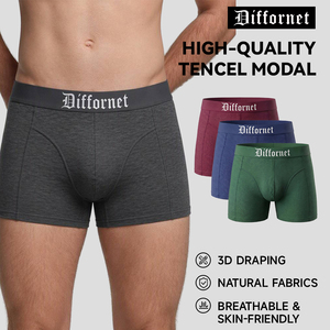 Boxer da <span class=keywords><strong>Uomo</strong></span> in Cotone Traspirante Multicolore con Logo Personalizzato sulla Fascia Elastica e Tasca 3D Sagomata per Uso Quotidiano - Product Image 3