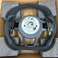 Volant sport personnalisé haut de gamme en cuir, compatible avec Audi A6 C7 A3 A4 B8, modification de voiture