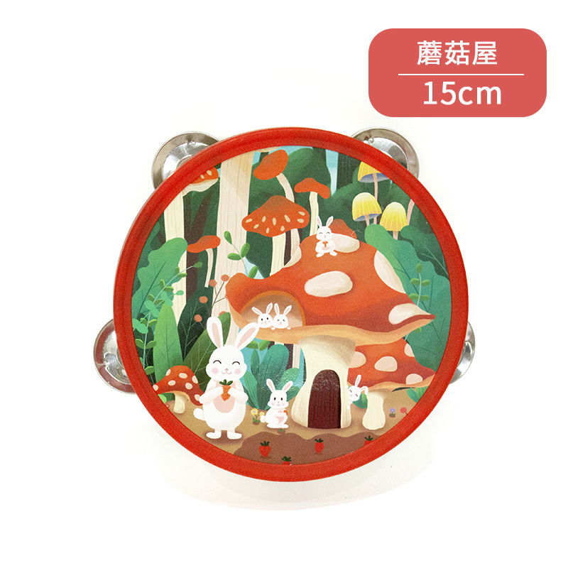 Nouvelle maison champignon à anneau en plastique de 15 cm.