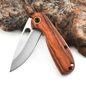 Couteau pliant en acier inoxydable à manche en bois, multifonction, portable, pour l'extérieur, auto-défense, DIY, OEM, produit transfrontalier très vendu - Product Image 3