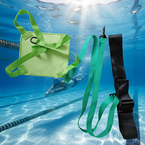 Paracaídas de Resistencia para Natación con Logotipo Personalizado, Banda de <span class=keywords><strong>Fuerza</strong></span> para Natación, Cinturón de Entrenamiento de Natación para Adultos y Niños, Ejercicio Subacuático - Product Image 1