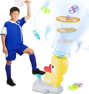 飞碟发射器儿童运动户外玩具踏板发射飞碟蜜蜂玩具搞笑互动飞碟玩具飞碟套装