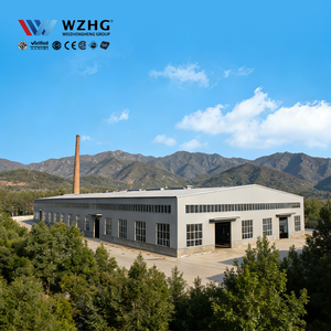 Almacén Portátil de Estructura de Acero, Edificio Metálico Modular Prefabricado, Taller, Cobertizo de Almacenamiento, Superficie Galvanizada, Vida Útil de 50 Años - Product Image 1