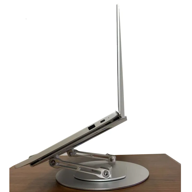 Pad Pro NoteBookデスクトップスタンド用の冷却折りたたみ式調節可能ラップトップスタンドホルダー付きアルミニウムタブレットPCスタンド