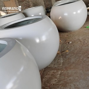 Jardinières décoratives <span class=keywords><strong>en</strong></span> FRP de haute qualité, pots de fleurs d'extérieur, décoration de jardin sur mesure - Product Image 1