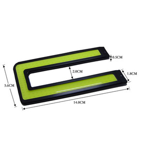 ไฟวิ่งกลางวันสำหรับรถยนต์ (DRL) - ไฟตกแต่งรูปตัวยูแบบ COB บางเฉียบ กันน้ำ - Product Image 1