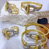Nouvelle Collection : Bagues Statement Hiphop Double Anneau avec Zircon et Cristal – Deux Bagues pour Doigts, Bijoux de Fête pour Femmes et Filles