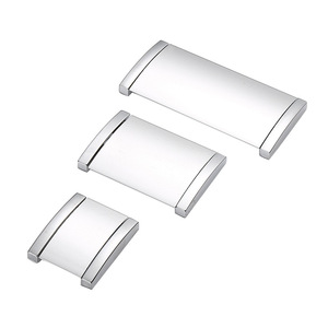 Icdoc Concealed Cabinet Handles Zinc Alloy Minimalist Flat Design For <b>Drawer</b> Door Furniture Hardware - Product Image 5