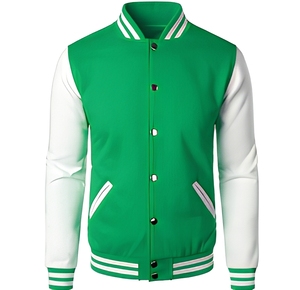 Chaqueta Varsity Clásica de Lana SFIVE INDUSTRIES con Botones, Chenilla, Ribetes Deportivos, Bordado y Acabado para un Estilo Urbano - Product Image 1